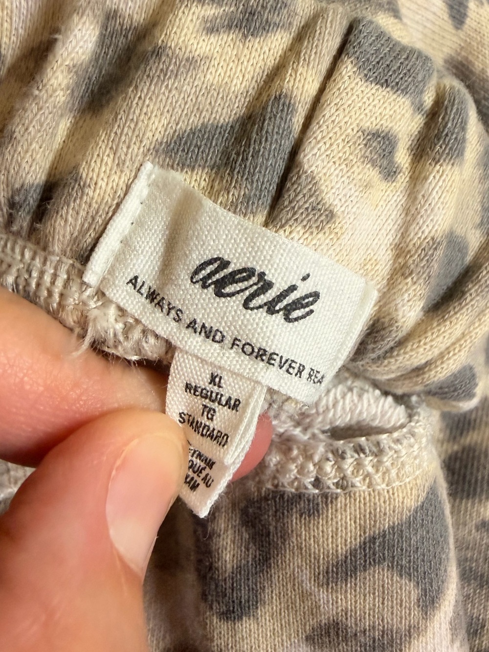 Aerie Street Trouser Leopard Print Size Xl regular Pants - Picture 7 of 8